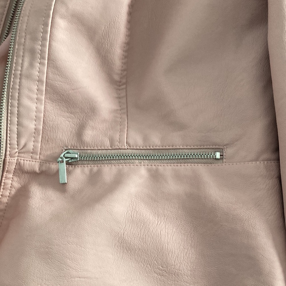 Pleather Pink Jacket By Baccini - image 6